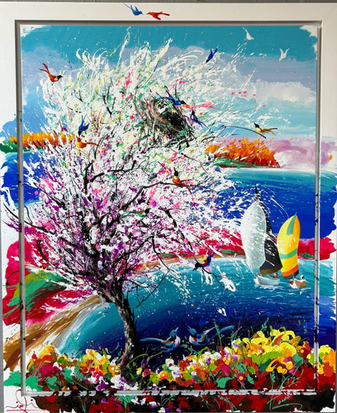 Yorgo Igli Almond Trees by the Sea