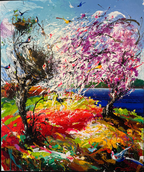 Yorgo Igli Almond Trees Landscape