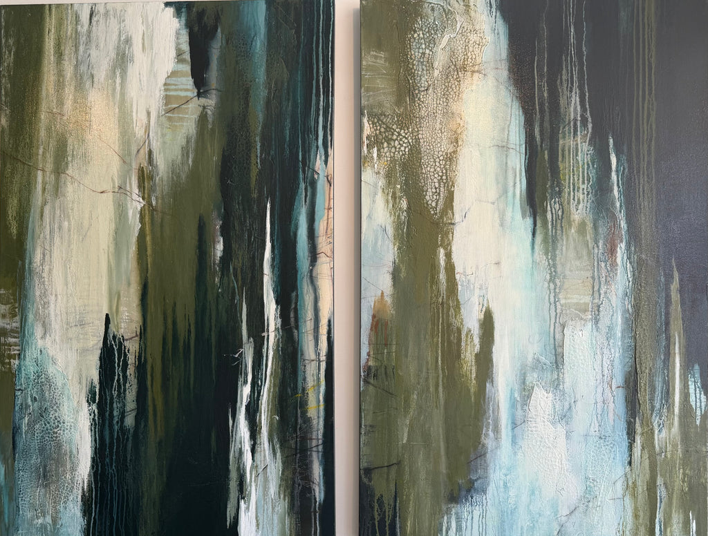 Elain Sherma Coastal Vibes Diptych