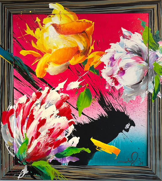 Yorgo Igli Flower Splash w/ Paint Frame